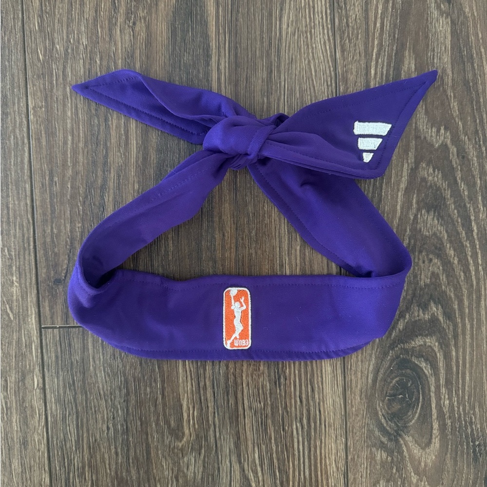 Purple WNBA Adidas Headband with Logo